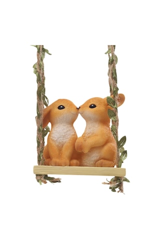 Homyl Swing Hayvan Bahçesi Komik Hediye Açık Tavşan-heykeli