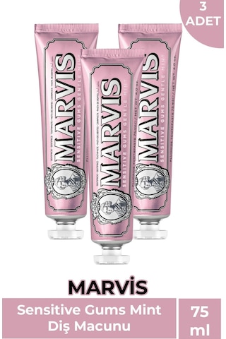 Marvis Sensitive Gums Mint Diş Macunu 3 x 75 ML