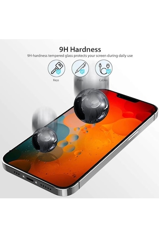 Ringke Apple iPhone Uyumlu 13 Pro Hayalet Ekran Gizli Tam Kaplayan Kırılmaz Ca