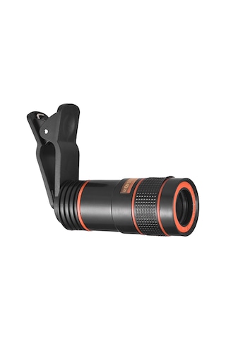 Wezone 8x Zoom Cep Telefonu Teleskopu - Optik Lensli Uzaktan Fotoğraf Çekim Aleti, Çoğu Akıllı Telefonla Uyumlu, Siyah