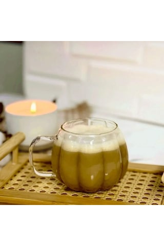 Borosilikat Sunum Bardağı, Kahve Bardağı, Meşrubat Bardağı, Isı Dayanıklı Kulplu Bardak 450 Ml Civelek