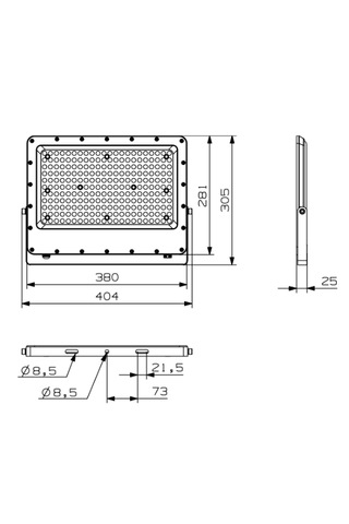 Goya Ledli Projektör 200w 6500k Ip65