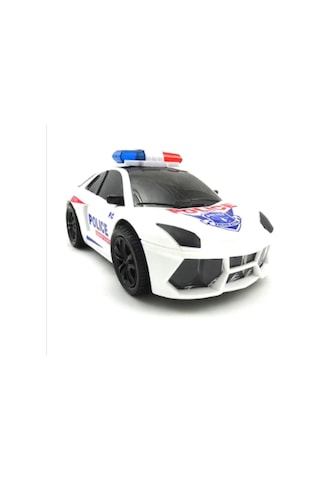 Pilli Polis Arabası 3d Işıklı Oyuncak Sesli Işıklı Polis Arabası