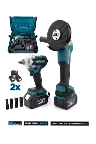 Branzeg BRZ2-SS İkili Set Matkap Sarjlı Spral + Somun Sıkma