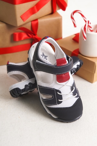 Çinçon Günlük Ortopedik Erkek Çocuk Sandalet Ayakkabı Lacivert