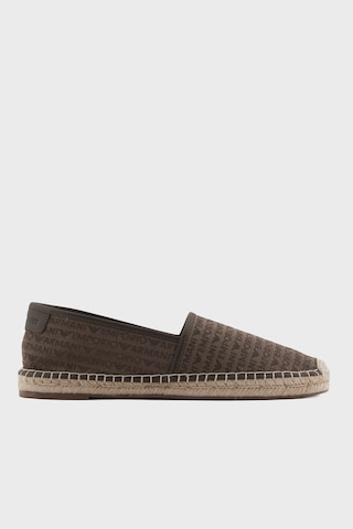 Emporio Armani Erkek Espadril X4s030 Xr338 U582 Koyu Kahve Koyu Kahverengi
