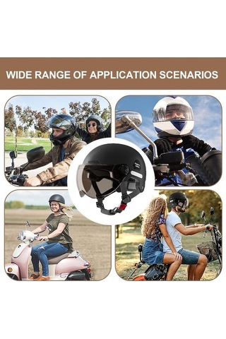 Lemestar Jialan Jl Motosiklet Kaskı - Siyah, Hafif Ve Konforlu Scooter Kaskı
