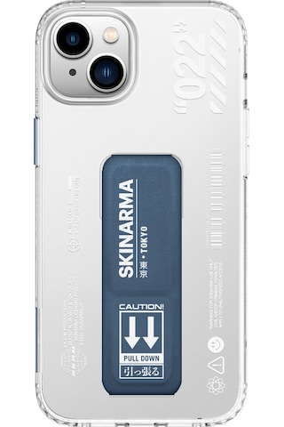 Apple Uyumlu iPhone 14 Plus Kılıf Skinarma Standlı Şeffaf Tasarımlı Taihi Sora Kapak