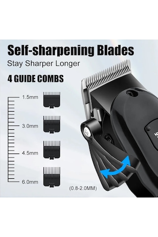 Saç Kesme Tıraş Makinesi Profesyonel Elektrikli Makas Itme Berber Dükkanı Saç Hyn-228