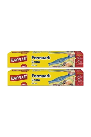 Fermuarlı Çanta Büyük Boy, 10'lu, 27 X 28 Cm, X 2 Paket