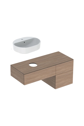 Geberıt Variform Çanak Lavabo Dol.üç Çek.b120 - 501.187.00.1 Meşe