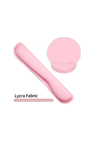 Pazly Hafızalı Köpük Klavye Ve Mouse Pad Bilek Desteği Seti, Gri