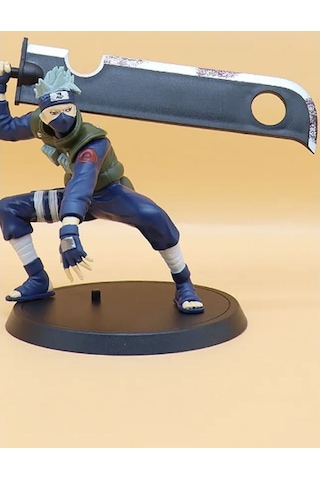 Naruto Hatake Kakashi Broadsword Squat Anime Aksiyon Figürü