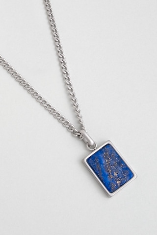 So Chic Lapis Taşlı 65 Cm Çelik Erkek Kolye
