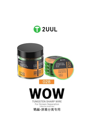 2uul Ws-028 Tungsten Keskin Ekran Ayırma Teli 0,028 Mm