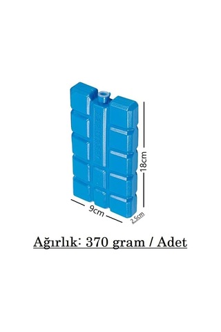 Buz Aküsü Buz Kasedi Ice Box 10nanlu Set 370 Ml X 10, Ankanorm, Mavi Çok Renkli