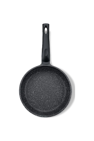 Nehir Siyah 2 Parça Alüminyum Döküm Granit 20-24 cm Tava Takımı