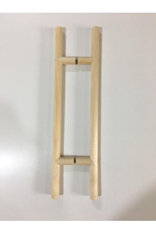 Sauna Cam Kapı Kolu Ahşap