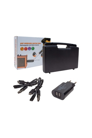 Magicvoice Mv-19592 Uhf Gitar Tip Kablosuz Mikrofon Üçlü Set