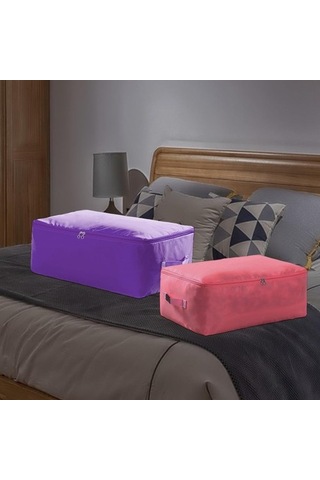 Unimarket Katlanabilir Yorgan Saklama Çantası Kıyafet Saklama Çantası 2 Yönlü Fermuarlı Yorgan Saklama Çantası Battaniyeler Için Yerden Tasarruflu Hareketli Çanta Giyim Daha Fazla Lacivert L 7qzl58