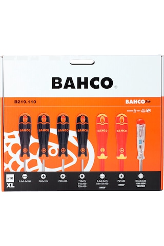 Bahco B219.110 - 10 Parça Tornavida Seti