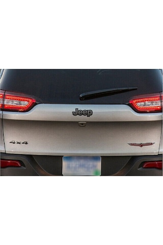 Jeep Bagaj / Kaput Yazı Logo Mat Siyah Metal Hood Trunk Lettering