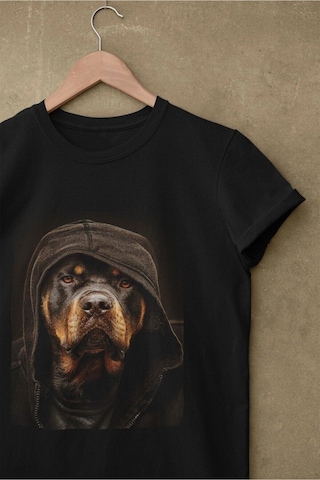 Tarzsokak Rottweiler Köpek Baskılı Oversize