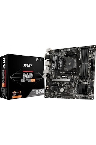 Msı B450m Pro-vdh Max 3866 Oc Mhz Ddr4 Hdmı Matx Am4