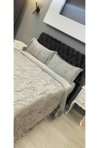 Ahşap Lake  3 Çekmeceli Telefonluk Komidin  Beyaz