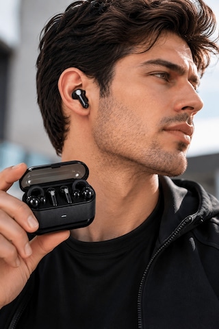 Kablosuz Bluetooth Kulaklık 2 Si 1 Arada Klipsli Kulak İçi 4 Lü S