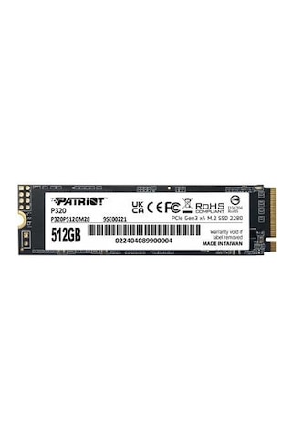 Patrıot 512gb P320 P320p512gm28 3000- 2200mb/s M2 Nvme Gen3 Disk-210947