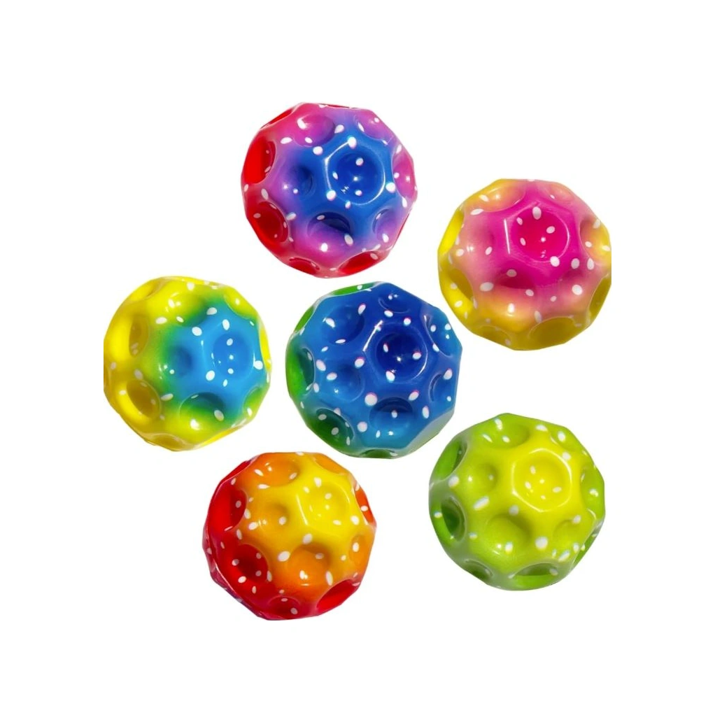 Yükseğe Zıplayan Top Moon Ball Ay Topu Rengarenk 7 Cm - 1 Adet