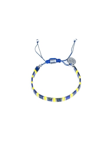 Fenerbahçe Lisanslı Miyuki Cam Taneli Junior Bileklik Hediyelik Ahşap Kutulu