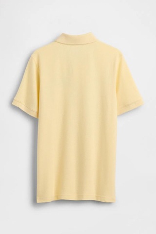 Gap Erkek Çocuk Logo Detaylı Pique Sarı Polo T-shirt-13556 Sarı