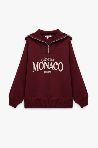 Koton Kadın Baskılı Sweatshirt Bordo