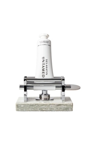 Selahatin Mermer Diş Macunu Sıkacağı Marble Toothpaste Squeezer Beyaz - Siyah