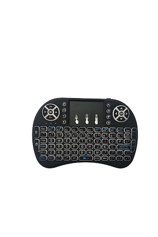 Smart TV - TV Box Kablosuz Dokunmatik Işıklı Q Klavye - Wireless