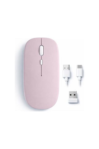 Mac Apple Uyumlu iPad Pc Tablet Mouse Şarjlı Batarya Sessiz Tıklama Usb Dongle Ve Kablo Dahil 1520