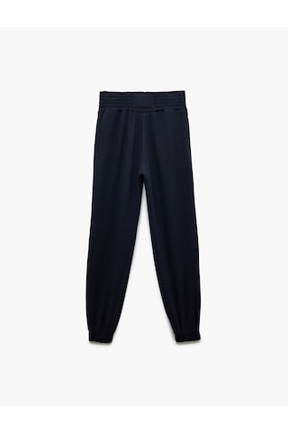 Koton Beli Lastikli Yüksek Bel Cepli Rahat Kalıp Jogger Eşofman Altı Lacivert 6wal40022ık Lacivert