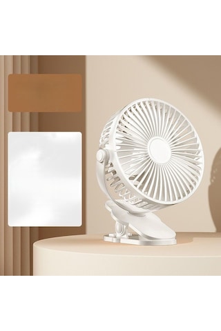 Taşınabilir Mini Fan Sıkıştırmalı Şarj Edilebilir El Fanı Masa Yatak Bağlanabilir Soğutucu Fan