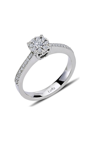 Lova 1 Karat Tektaş Görünümlü Pırlanta Yüzük - 1060071