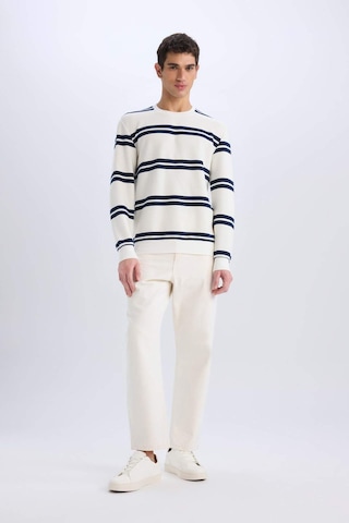 DeFacto Regular Fit Bisiklet Yaka Dokulu Sweatshirt D7595AX25SPWT32