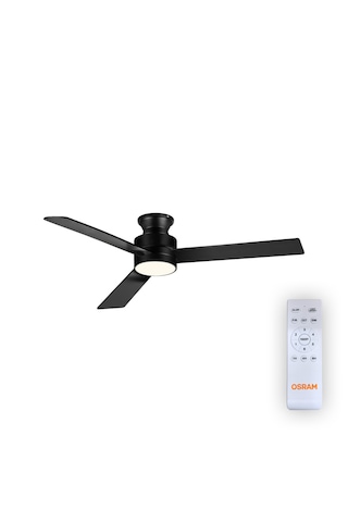 Ceiling Blade Fan 18w 3 Kanatlı Siyah Kumandalı Tavan Vantilatörü
