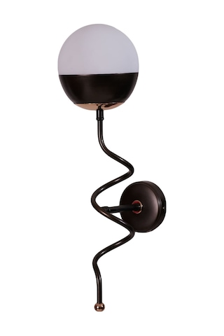 Luzarana Stella Gold-eskitme Metal Gövde Beyaz Camlı Tasarım Lüx Aplik Eskitme