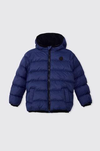 Panço Erkek Çocuk Saks Kapüşonlu Mont 2621bk21010 Mavi