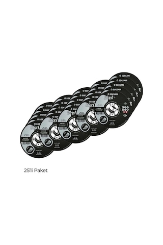 Egesan Black 115x1.0x22.23 Inox Paslanmaz Çelik İnce Kesme Diski 590227 A 60 S Bf - 25'li Paket