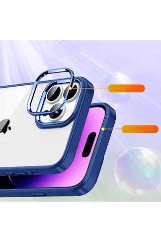 Zeyline Apple Uyumlu iPhone 14 Pro Max Zore Flora Kapak-lila