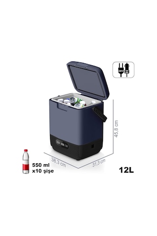 Coolist Clk12 12/24volt/ 220volt 12 Litre Taşınabilir Kompresörlü Oto Buzdolabı