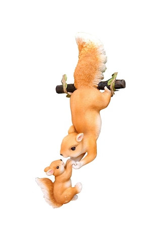 Mufunye Ahşap Gibi Gerçekçi Kuru Ağacın Dalında Sıçan Figürü, Bahçe Dekorasyonu, Dış Mekan Ve İç Mekan Uygun, Dayanıklı Reçine Malzeme, 2 Adet Paket