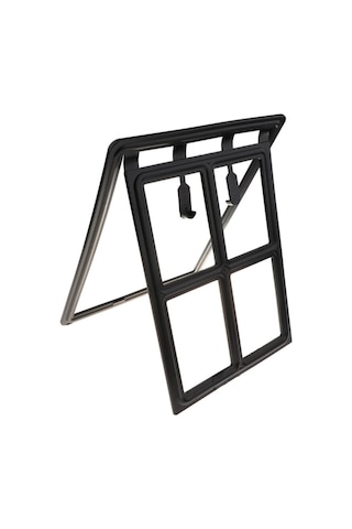 Homyl 2 Yollu Plastik Ekran Kapı Pet Köpek Kedi Veranda Siyah-l